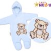 BABY NELLYS Kombinézka/overálek Teddy Bear, velikost: 74 – sv. modrá