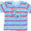 Tričko dlouhý rukáv Mamatti – ZEBRA  – sv. modré/barevné pružky