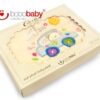 BOBO BABY Dětská deka BOBOBABY – Medvídek v autě – krémová/modrá