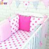 Baby Nellys Polštářkový mantinel s povlečením 135x100cm – č. Blo4