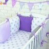Baby Nellys Polštářkový mantinel s povlečením 135x100cm – č. Blo5