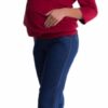 Be MaaMaa Těhotenské kalhoty – tmavý jeans, vel. XXL