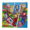 Dřevěné zábavné puzzle, na chytání a vkládaní EURO BABY – doprava