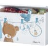 BabyBoo Box na hračky, truhla Medívek Ouško sm. modré s bílou, D19