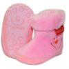 Zimní capačky/botičky BOBO BABY s kožíškem  – Méďa – sv. růžové – 12/18M