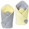 Mamo Tato Oboustranná zavinovačka Minky Baby – Mini hvězdičky bílé na šedém/ žlutá