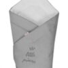 Baby Nellys Rychlozavinovačka Little Princess 78×78  – jersey – šedá
