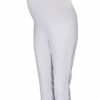 Be MaaMaa Těhotenské 3/4 kalhoty s elastickým pásem – bílé, vel. XL