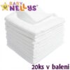 Kvalitní bavlněné pleny Baby Nellys – TETRA BASIC 80x80cm, 20ks v bal.