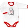Baby Nellys Body dlouhý rukáv vel. 68, I love milk