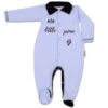 Baby Nellys Bavlněný overálek Little Prince – modrý, vel. 74