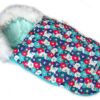 Baby Nellys Fusák, spacáček 105×55 Velvet Winter Lux – Barevní medvědi