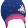 Bavlněná čepička YO ! Little princess – granátová – se zavazováním