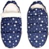 Baby Nellys Fusák maxi s minky 105x50cm – Hvězdičky , ekru