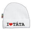 DEJNA Čepička Kolekce I love Táta, 0-3m – bílá, K19