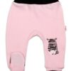 Baby Nellys Kojenecké polodupačky, růžové – Zebra, vel. 56
