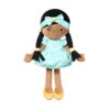 Hadrová panenka BabyOno Zoe Doll My Best Friend – tyrkysová