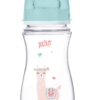 Canpol Babies Antikolik. lahvička se širokým hrdlem, Exotic Animals, 300 ml – zelená