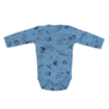 Mamatti Kojenecké body dl. rukáv Vesmír, modré s potiskem, vel. 80