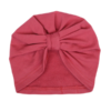Mamatti Bavlněná  dětská čepice, turban, Vlčí Mák – malinová, vel. 2 – 3 roky