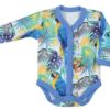 Koala Baby body s dlouhým rukávem celorozepínací Madagaskar – modré, vel. 62