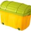 Keeeper Plastový box na kolečkách – 42l – žlutý, sv. zelená