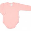 G-baby Dětské body dlouhý rukáv – pudrová, vel. 92