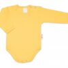 G-baby Dětské body dlouhý rukáv – hořčicová, vel. 92
