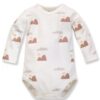 Pinokio Body dlouhý rukáv, New day – ecru se vzorem, vel. 74