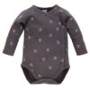 Pinokio Body dlouhý rukáv, zapínání bokem New day – grafit, vel. 62