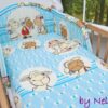 Baby Nellys Bavlněné povlečení Ovečka Jolly modrá, 135×100 cm
