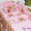 Baby Nellys Bavlněné povlečení Ovečka Jolly růžová, 135×100 cm