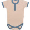 Mamatti Bavlněné body polo kr. rukáv, Dinosaurus- krémové, vel. 74