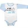 Baby Nellys Body dlouhý rukáv s vtipným textem, A TEĎ tady velím JÁ! Kluk