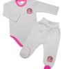 2-dílná sada G-baby body dl. rukáv + polodupačky Pony Farm, šedá, vel. 68