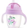 Nekapající hrneček se zatíženým brčkem BabyOno, 240 ml, lila